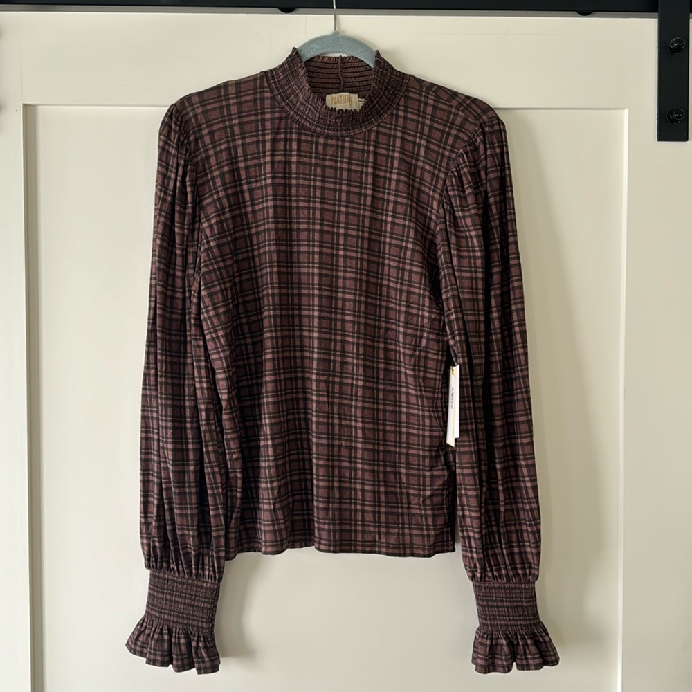 NWT Nation LTD Violet Proper Tee, sz L
